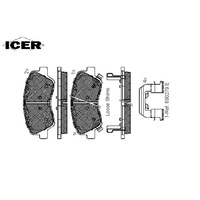 ПЕРЕДНИЕ ТОРМОЗНЫЕ КОЛОДКИ HYUNDAI SOLARIS (11-17) ICER